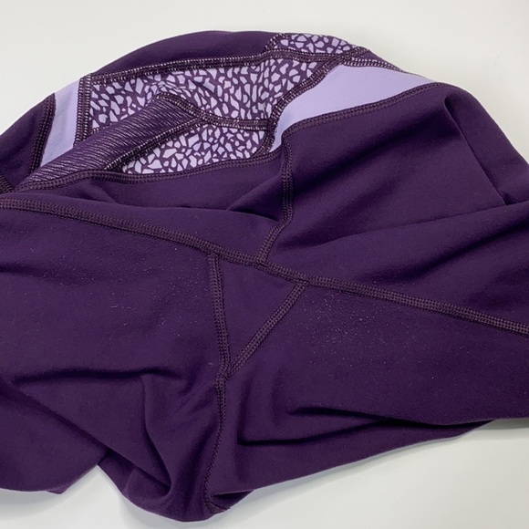 Lululemon Wunder Under Pant III Leggings Purple Mosaic Luon - Picture 9 of 9